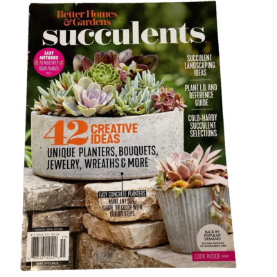 Better Homes & Gardens Succulents 2020 Creative Ideas/Planters/Bouquets Magazine-image