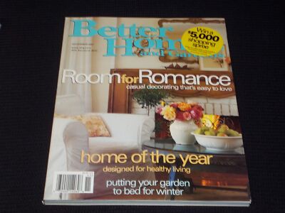 2001 NOVEMBER BETTER HOMES & GARDENS MAGAZINE - ROOM FOR ROMANCE COVER - E 4564-image