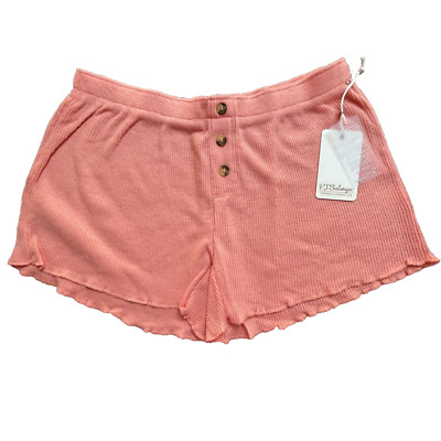 PJ Salvage Shorts Womens Extra Small Peach Lightweight Lounge Comfy Pajama Girly-image