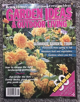 Vintage Spring 1990 Better Homes & Gardens Magazine Garden Ideas Outdoor Living-image