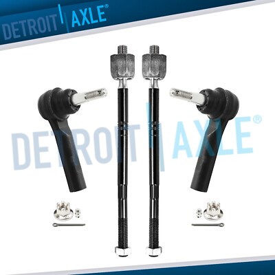 Front Inner & Outer Tie Rods Complete Kit for 2014 2015 2018 Chevrolet Impala-image