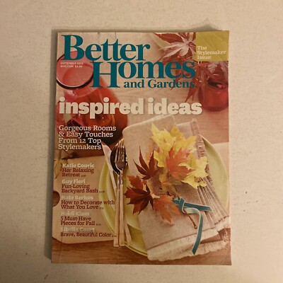BETTER HOMES AND GARDENS Magazine SEPTEMBER 2012 INSPIRED IDEAS 220 PAGES-image
