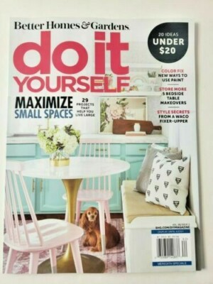 Better Homes & Gardens Do It Yourself April 2021 Magazine Maximize Small Spaces-image