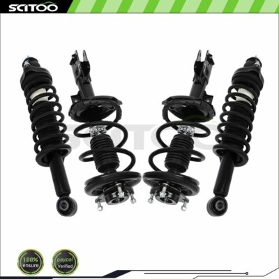 Set of 4 For 08-10 Mitsubishi GTS Lancer F&R Pair Complete Struts Shocks Springs-image