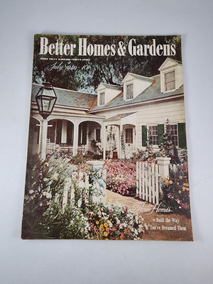 Better Homes & Gardens July 1940 Low Cost Home w Million Dollar Look Recipes Vtg-image