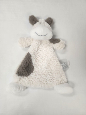 Nat & Jules Moozer Cow White Rattle Plush Cozies Security Baby Blanket Lovey 13