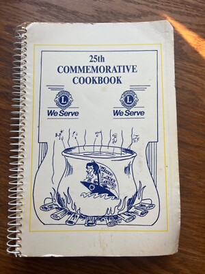 Wind Lake Lions Club Cookbook Wisconsin Vintage Recipes 1991 Baking Spiral-image