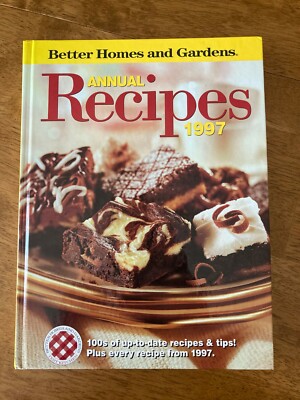 Better Homes and Gardens Annual Recipes 1997 Cookbook 1st Edition Hardcover -image
