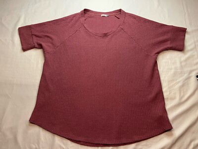 Yarn & Sea Crewneck Dolman Sleeve Sweater Rose Blush Textured Cozy core Minimal-image