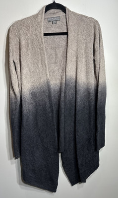 Barefoot Dreams CozyChic Lite Calypso Wrap Cardigan Gray Ombre Size Small/Medium-image