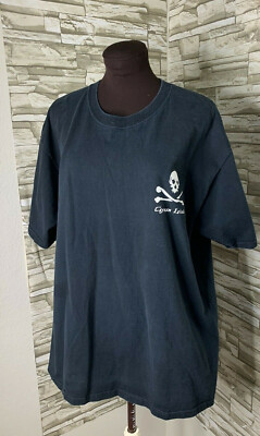 VTG High Wind PRODUCTION T-shirt black Cayman island XL skull danger cotton USA-image