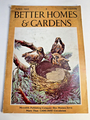 1932 APRIL BETTER HOMES & GARDENS MAGAZINE RECIPES ADS HOMEMAKER  GARDENING-image