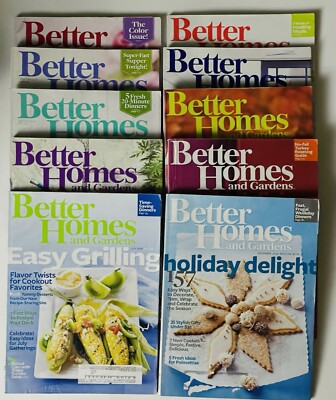 Better Homes & Gardens Magazine 2009 Lot of 10 Issues-image