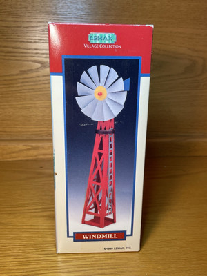 Lemax Dickensvale Collectibles Christmas Village Metal Windmill 1995 Vtg-image