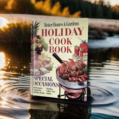 Better Homes & Gardens Holiday Cookbook 1965 Hardcover -image
