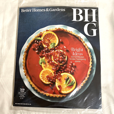 Better Homes & Gardens Magazine Thanksgiving Holidays November 2022 Sealed-image