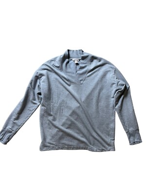 Athleta Clarity Sweatshirt Women’s L V-Neck Gray Comfort Casual Active Cozy Soft-image