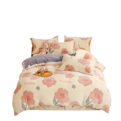 NNEOBA Winter Bliss: Double-Sided Velvet Duvet Cover for Cozy Comfort-image