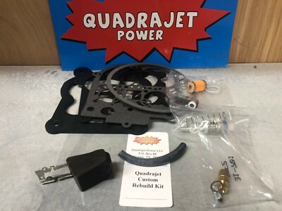 Quadrajet Complete Custom Premium Rebuild Kit With Float Filter For YOUR Qjet-image