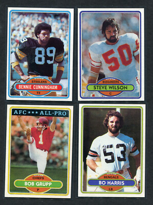 1980 Topps Football #251-527 Complete Your Set You Pick Nm/mt-image