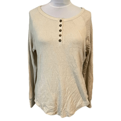 Poof Warm & Cozy Oatmeal Pullover Small New Without Tags-image