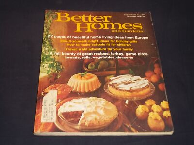 1972 NOVEMBER BETTER HOMES & GARDENS MAGAZINE - FULL PAGE COLOR ADS - L 2795-image
