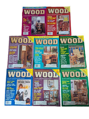 8 Issues Better Homes & Gardens WOOD Magazine Woodworking VINTAGE-image