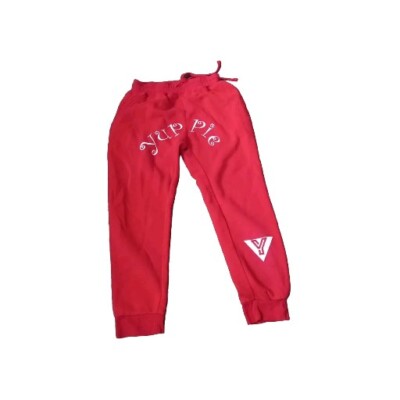 Yup Pie Mens Sweatpants Color Red Size Large Pre Owned Cozy Casual Comfort Logo-image
