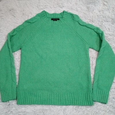 Tahari Sweater Womens S Green Soft Cozy Comfort Casual Stretch Career Preppy-image
