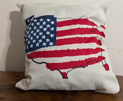 Mainstays American Flag United States Pillow 100% Polyester -image