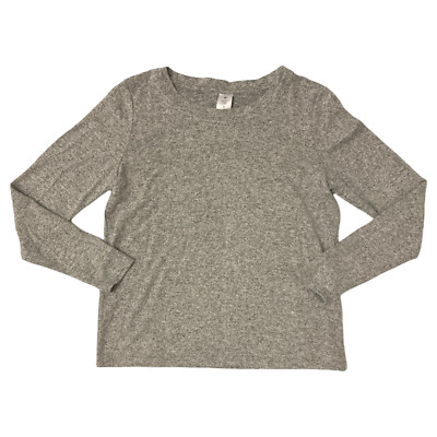 Member's Mark Women's Soft Brushed Relaxed Fit Long Sleeve Cozy Top Grey L-image