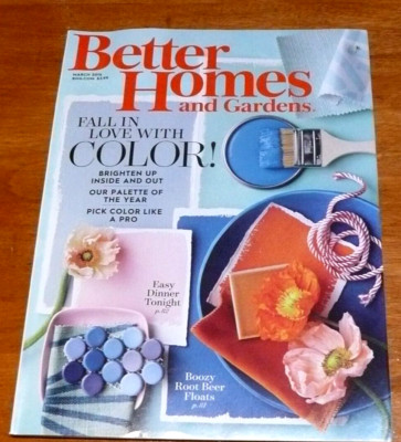 Better Homes & Gardens Mag Mar 2016 Fall in love with Color /Boozy Root Br Float-image