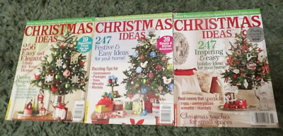 Better Homes and Gardens Christmas Ideas Decorating 2009 2010 2011 magazine lot-image