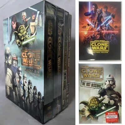 STAR WARS, THE CLONE WARS : The Complete Series, Seasons 1-7 (DVD) Free Delivery-image