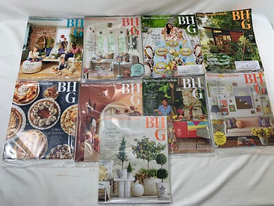 Lot of 10 BHG Magazine Magazines, April 2023 -May 2024 Better Homes and Gardens-image