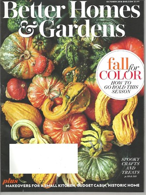 Better Homes & Gardens October 2018 Fall For Color Free Fast SnH Best Deal L@@K!-image