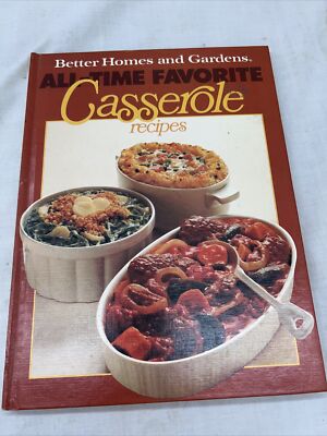 Vintage Hardcover Better Homes & Garden Casseroles 1977 Recipes Pics Tips-image
