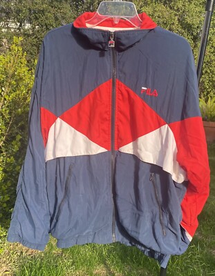 Vintage Fila Mens Windbreaker Classic Size XXL-image