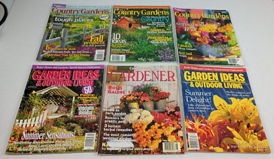 Lot of 6 VTG Issues Gardening Magazines Country Living Better Homes 1994 - 2005-image