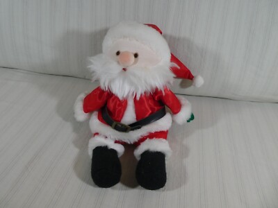 VTG Enesco Satin Santa Claus Wind-Up Musical 