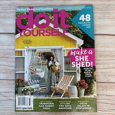 Better Homes & Gardens Do It YOURSELF Magazine Fall 2017 She Shed DIY BH&G-image