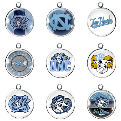 North Carolina Tar Heels Glass Cabochon Charms-image