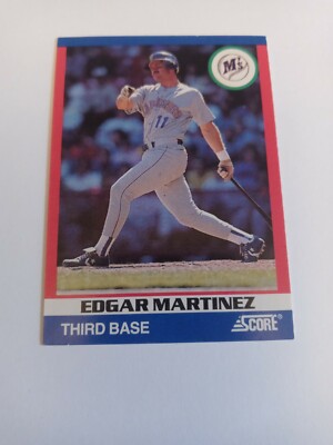 1991 Score 100 Superstars #17 Edgar Martinez - NM-MT-image