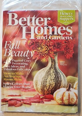 Better Homes and Gardens Magazine October 2008 Fall Beauty Slow cooker suppers-image