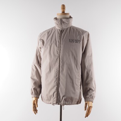 ESCADA Sport Vintage Mens Beige Lightweight Windbreaker Jacket S Small-image