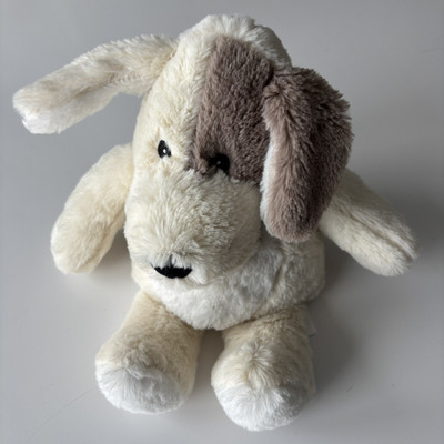 Warm & Cozy Plush Dog Microwaveable Owie Bag Soft Stuffed Animal Comfort Cream-image