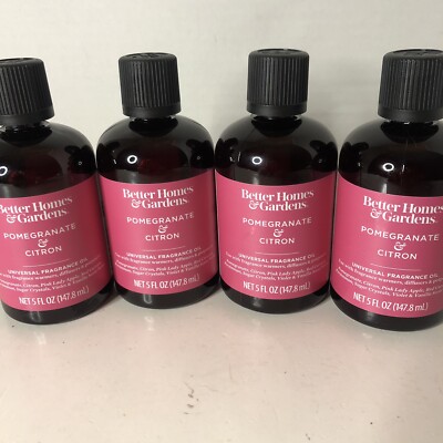 4 X Better Homes & Garden Universal Fragrance Oil 5 Fl oz Pomegranate & Citron-image