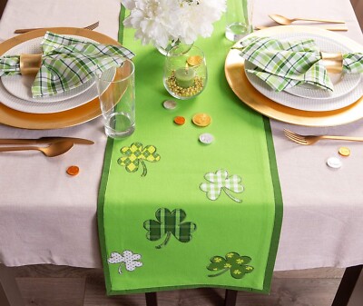 Lucky Day St. Patrick's Day Collection Tabletop: Table Runner 14 x 54-image