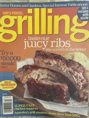 Better Homes and Garden Magazine Simply Perfect Grilling 1999-image