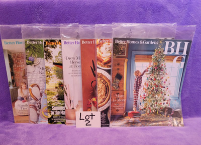 Better Homes & Gardens Magazines BHG Lot 7 From 2023 NEW STILL IN PLASTIC WRAP -image